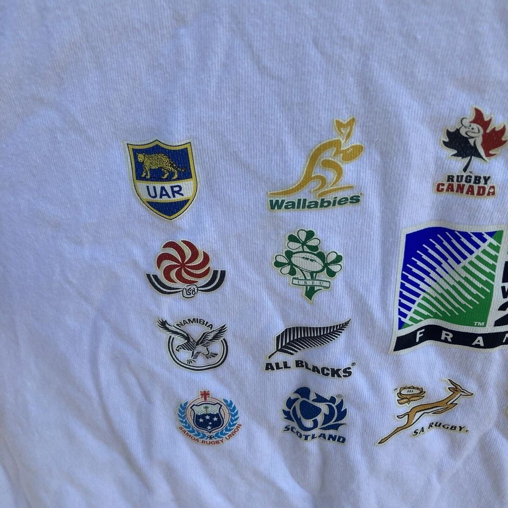 Rugby World Cup 2007 South Africa France Men's Medium Long Sleeve Unique T-Shirt - Picture 12 of 16